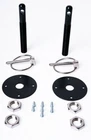 Aluminum Hood Pin Kit Universal Flip Over Style Bonnet Lock Latch Black Anodized New. Price: $16.97.