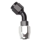 Russell Fuel Hose Fitting 610103; Swivel Black/clear Anodized -08AN 45 To New. Price: $24.95.