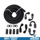 Nylon Braided Fuel Line Kit 1/2" 8AN 20FT Oil Gas Hose Fittings Adapters New. Price: $148.97.