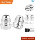 Precision 2PCS Aluminum 8AN Male Weld-on Bung Fittings Leak-free Performance New. Price: $19.99.