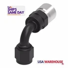 Aeroquip FCL4235, 12AN Streetlite Crimp Fitting 90-DEGREE Black Silver Perfo New. Price: $87.41.