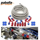 20FT 6AN Fuel Line Hose AN6 3/8" Stainless Steel Braided Cpe W/ 10 Fitting New. Price: $49.99.