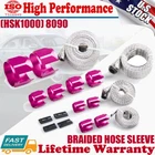 Braided Stainless Steel Hose Line Sleeve Pink Cover Kit Woven Metal New. Price: $31.69.