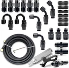 6AN Ptfe Fuel Line Kit - 26FT Braided Hose For Ls Swap Efi E85 Injection New. Price: $121.50.