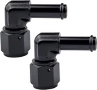 6AN Female To 3/8" Barb Hose Fitting 90 Degree Swivel 2PCS New. Price: $34.72.