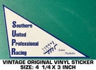 Southern United Professional Racing - Vintage Original Vinyl Decal Sticker New. Price: $5.02.