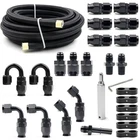 Medoon Ptfe Fuel Line Kit, 5/16" Nylon Stainless Steel 6AN-20FT, Black New. Price: $114.84.