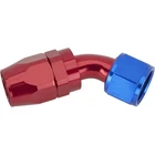 Speedway Full Flow Swivel Hose End Fitting, 45 Degree, Red/blue -12 An New. Price: $28.99.