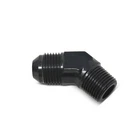 Russell 660963 8AN 45 Degree Flare To 3/8" Pipe Black Adapter Fitting New. Price: $22.79.