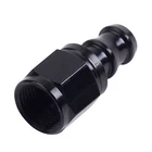 AN10 Black Straight Push Lock Hose End Fitting Adapter Fuel Oil Line -10AN New. Price: $6.69.