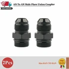 (2) ORB-8 O-ring Boss -8AN To Male Adapter Fitting Straight Black Anodized New. Price: $8.78.