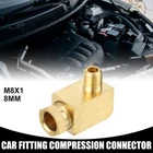 M8X1 Universal 90 Degree Elbow Brass Fitting - Car 8MM Gold Tone New. Price: $12.69.