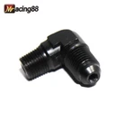 Emusa 1PCS 4AN Male To 1/8"NPT 90 Deg Flare Fuel Oil Gas Line Fitting Black New. Price: $8.79.