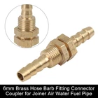 6MM Brass Hose Barb Fitting Connector Coupler For Joiner Air Water Fuel Pipe New. Price: $15.67.