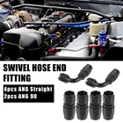 4PCS AN6 Straight 2PCS 90 Degree Swivel Hose End Fitting For Fuel Black New. Price: $16.94.