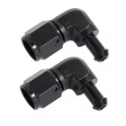 6AN Female To 3/8" Barb Fitting AN6 Swivel Hose Adapter 90 Degree Aluminum 2PCS New. Price: $13.99.