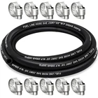 Housun Fuel Line Inch Id, Hose 10FT, 3/8" + Clamps, Black New. Price: $18.29.