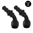 Lokocar Push Lock Hose Fittings 6AN 45 Degree End Fits For Rubber Fuel Line 2PCS New. Price: $12.99.