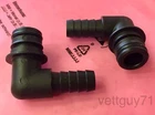 2PCS Xylem Flojet Quad Port 1/2" Tubing Quick Connect Adapter 90 Elbow Fitting New. Price: $7.99.