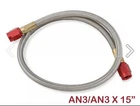 Stainless Steel Braided Hose Line 3AN To Nitrous Fuel 15041NOS Red New. Price: $19.74.