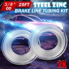 2X Brake Fuel Tubing Kit 3/8 Od 25 Ft Coil Roll Inline Tube Zinc Nickel New. Price: $33.99.