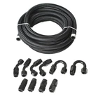 Braided Fuel Hose Line & 10/8/6/4AN Swivel End Fitting Kit Black 20FEET New. Price: $46.26.