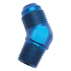 Russell Fitting 662390; To Npt Adapter Blue Anodized -06AN 45 3/8" New. Price: $16.87.