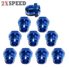 10X-10AN Male To Weld-on Flare Aluminum Hose End Fitting Adapter Blue New. Price: $39.98.