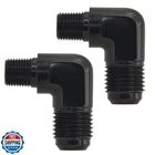 Cnraqr 6AN Flare 1/8NPT Male 90 Degree Fitting Adapter Connector Aluminum New. Price: $20.00.