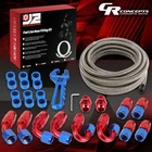 J2 10AN 25FT Nylon Stainless Braided Oil/fuel Line Hose End Fitting Kit Silver New. Price: $101.95.