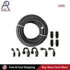 6AN - AN6 Black Nylon E85 Ptfe Fuel Line 10/12/20/30FT Fittings Hose Kit New. Price: $62.46.
