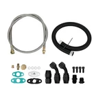 Turbo Oil Drain Return & Feed Line For T4 T70 T66 GT35 Complete Kit Black New. Price: $31.83.