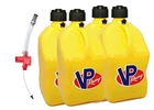 Vp Racing 4 Pack Square Yellow 5 Gallon Fuel Jugs With Trigger Hose New. Price: $145.99.