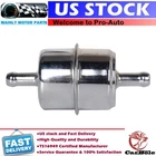 Universal Fuel Filter Inline 40MICRON Paper 3/8 Hose Barb Steel Chrome Car Truck New. Price: $8.99.