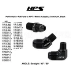 Hps Aluminum Flare To Npt / Metric Coupler Adapter Multi Sizes & Angles New. Price: $14.76.