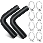 Frienda Pcs Gasoline Fuel Filler Neck Hose With 8 Clamp 1/2 Inch, Black New. Price: $46.53.
