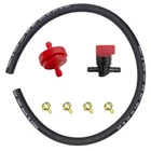 Strongthium 6MM 1/4" Id Fuel Hose 25" +inline Gas Filter Black New. Price: $22.15.