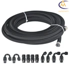 8AN Black Nylon E85 Ptfe Fuel Line 20FT 10 Fittings Hose Kit New. Price: $58.77.