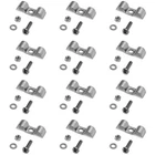 Qwork Stainless Steel Double Clamp, 12 Pack 3/8" Fuel Lines Clips New. Price: $13.99.