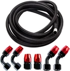 10/16/20FT&6/8/10/AN Stainless Steel Braided Fuel/oil/gas Hose Line Fittings Kit New. Price: $40.99.