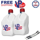 Vp Racing Pack Patriotic 5.5 Gallon Square Utility Jug +2 Deluxe Fill Hoses New. Price: $85.30.