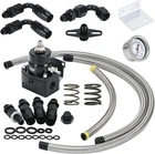 Adjustable Fuel Pressure Regulator Kit 3-70PSI With 6AN Return And Feed Port New. Price: $91.00.