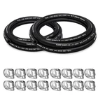 Housun Fuel Line Inch Id, 3/16"+1/4" 10FT 20 Clamps, Black New. Price: $26.48.
