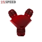Universal Red Aluminum Oil Fuel Fluid Y Block Flare Fitting 10ANX 8AN Male New. Price: $12.99.