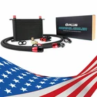 Universal 25 Row AN-10 Engine Aluminum Cooler Filter Adapter Kit&oil Line New. Price: $219.95.