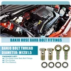 Banjo Bolt M12X1.5 10MM Car Hose Barb Fitting Adapter (set Of 2) New. Price: $11.39.
