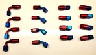 AN4 Aluminum Swivel Fitting 16 Pc Combo STRAIGHT/45/90 Degree Red/blue New. Price: $45.99.