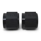 Russell 660585 8AN To 1/2" Tube Nut Adapter Fitting With Black Finish - Pair New. Price: $18.32.