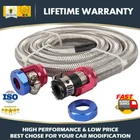Universal 3/8" Inch Engine Braided Steel 6AN Fuel Line Kit Hose Clamps Oil Gas New. Price: $15.99.
