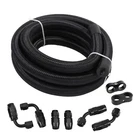 Lokocar 12AN Fuel Line Kit Nylon Braided Hose Fitting Cpe 10FT Black New. Price: $70.99.